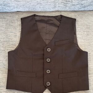 Classic Kids Black Button-Up Vest